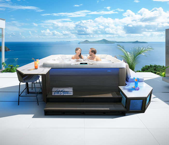 Calspas hot tub being used in a family setting - Henderson